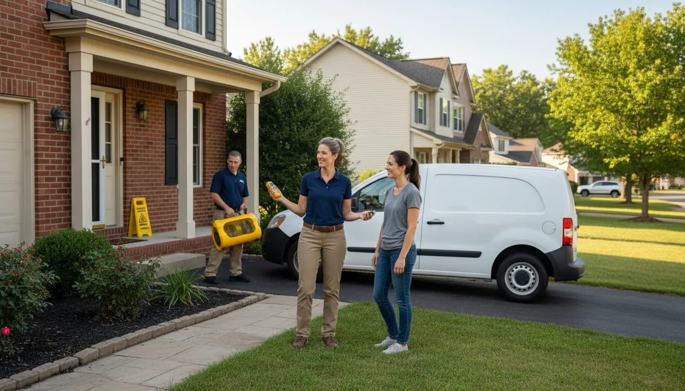 Residential water damage restoration in Mahanoy Plane, PA